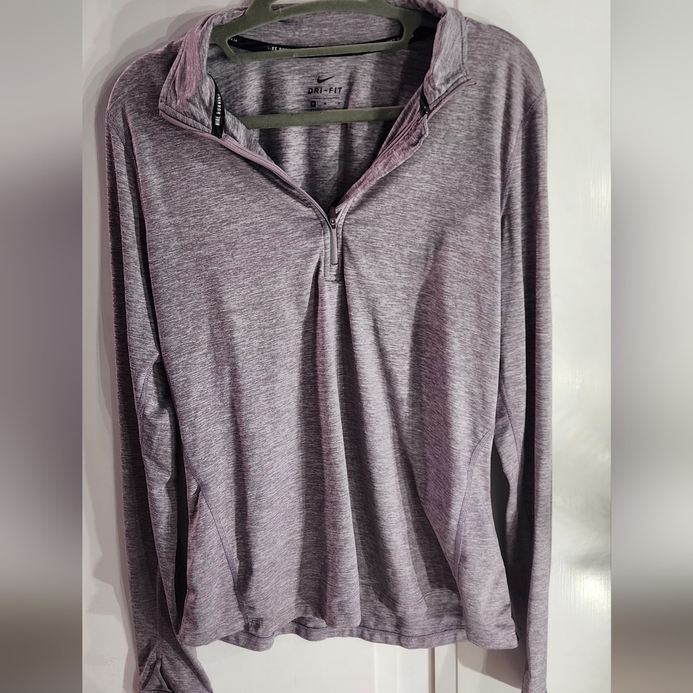 Nike Heathered Purple Dri-FIT Top